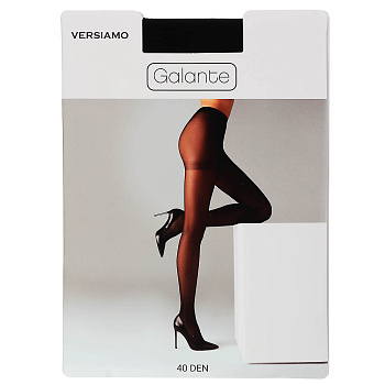 GALANTE Versiamo Колготки 40 DEN с шортиками, 85% полиамид, 15% эластан, размер 3, цвет черный