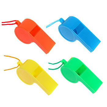 Свисток на веревке, тм BY SPORT, 4см, пластик