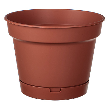 Горшок для цветов Mint d150мм, 1,2л с поддоном, терракот
