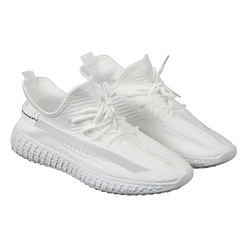 Кроссовки спортивные, р. 43, белые, полиэстер, ПВХ