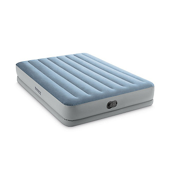 INTEX Матрас надувной "QUEEN DURA-BEAM COMFORT" с USB-насосом FASTFILLQUEEN, 203x152x36 см, 64159