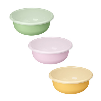 Ботаника Миска с крышкой 2,1л, пластик, 3 цвета