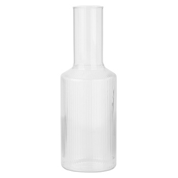 Кувшин тм MILLIMI Симпл, 1200мл, стекло, рифленый