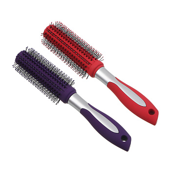 ЮНИLOOK Расческа-брашинг, пластик, силикон, 23,5см, 2 цвета