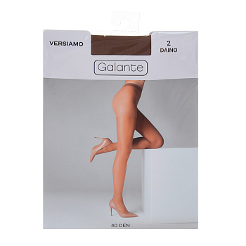 GALANTE Versiamo Колготки 40 DEN с шортиками, 85% полиамид, 15% эластан, размер 2, цвет загара