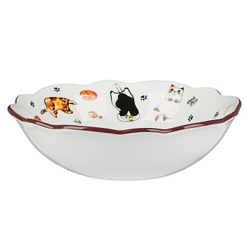 Салатник 21см, тм MILLIMI Котовасия, керамика