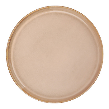 MILLIMI Кантри тарелка подстановочная 25,9см, керамика, бежевый