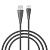 Кабель для зарядки USB(A)-Type C BY Nylon Pro, 18Вт, 1 м, 3A, нейлон, черный