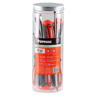 ЕРМАК Набор из 10 отверток