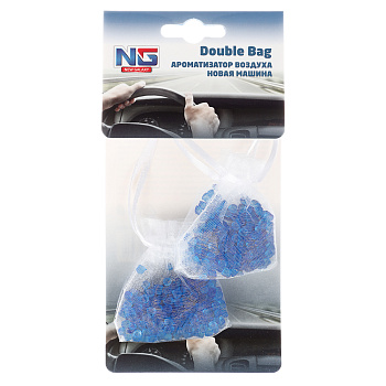 NEW GALAXY Ароматизатор воздуха пакетики Double Bag, 2х10 гр.,Новая Машина
