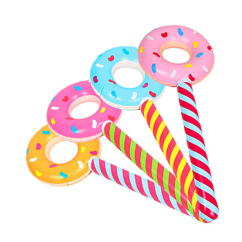 Игрушка надувная "Пончик-леденец", тм BY SPORT, 83х31см, ПВХ, 0.13мм