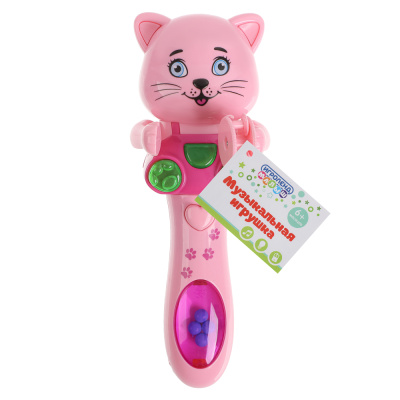 ИГРОЛЕНД Игрушка музыкальная в виде животного, пласт., 2ААА, 16х6х5,5см, 2 дизайна