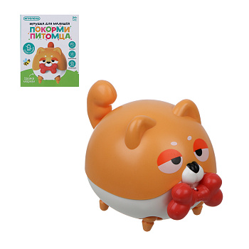 ИГРОЛЕНД Игрушка для малышей "Покорми питомца" заводная, ABS, 8х10х8см