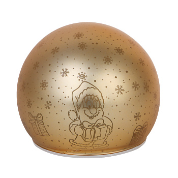 СНОУ БУМ Светильник декоративный LED, в виде шара, диаметр 10см, стекло, PS, 3xAA, 1 режим