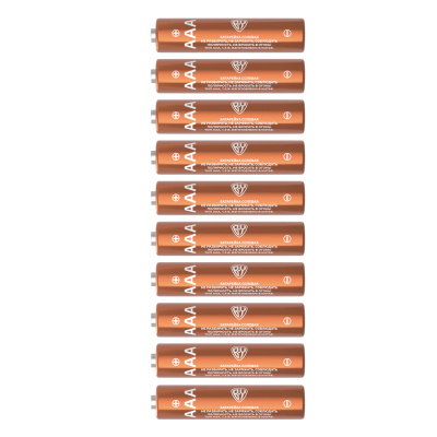 Батарейки AAA BY Promo (R03) 10шт в спайке, солевые 1.5В