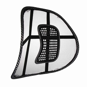 Ортопедическая спинка на сиденье тм ЕРМАК, с массажером на сиденье, 36,5x39 см