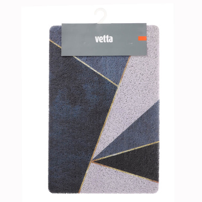 Коврик придверный тм VETTA Print, ПВХ, 39х59 см, 2 дизайна, резиновая подложка