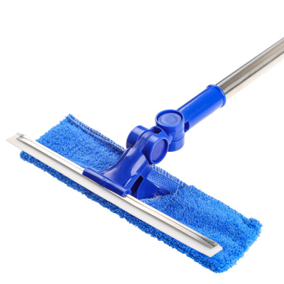 Окномойка тм VETTA, телескопическая ручка 58-96см, нерж.сталь, скребок 23см+микрофибра 25х7см