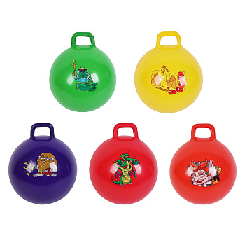 Мяч-прыгун с ручкой тм BY SPORT, d50см, 400г, ПВХ, 5 цветов