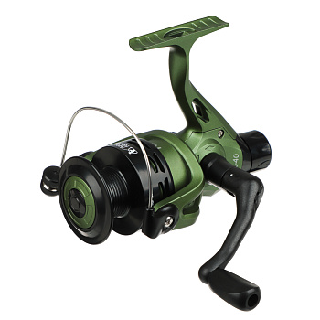 AZOR FISHING Катушка безынерционная с задним фрикционом "Тур" TR-40, 1п.п, 2 шпули: пластик