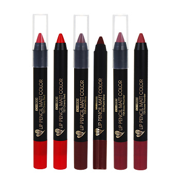 ЮНИLOOK Карандаш-помада для губ с матовым эффектом, 3,8 гр, 3 тона