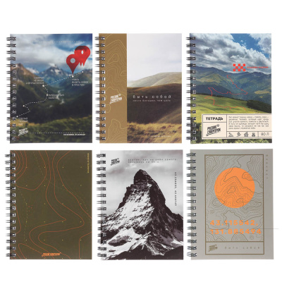 Блокнот BY Русские Супергерои, 105х140 мм, 80л, клетка, мягкий переплет, спираль, в ассортим.