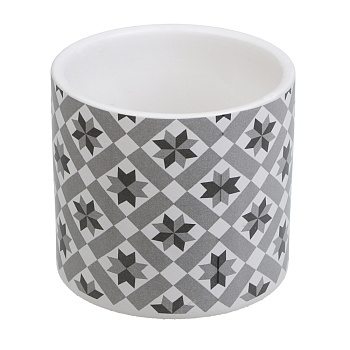 Кашпо тм INBLOOM, 10х9см, керамика, диз.2