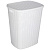 Корзина для белья с откидной крышкой, 50 л, 43х35х53 см, пластик, белый