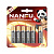 Батарейки AA Nanfu (LR6) 6шт в блистере, щелочные 1.5В, высокой ёмкости
