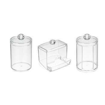 Набор органайзеров 3 штуки тм ЮНИLOOK, пластик, прозрачный, #123