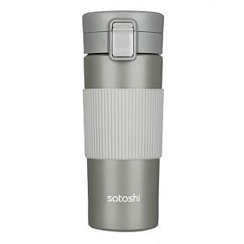 SATOSHI Ассара Термос-кружка с крышкой на защелке, 500мл, нерж.сталь 18/10