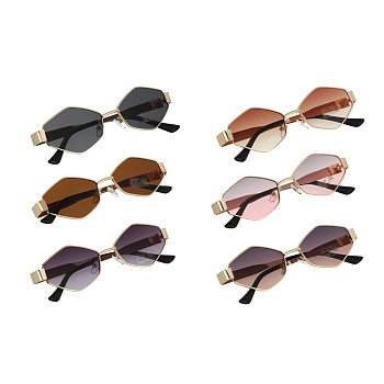 Очки солнцезащитные, тм GALANTE, с защитой от UV излучений, пластик, металл, #12