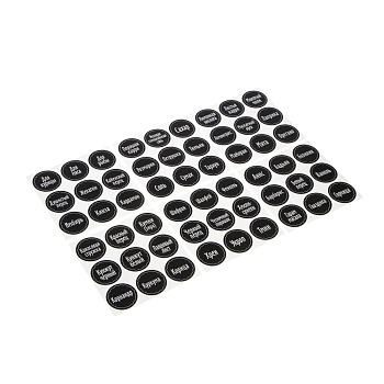 Наклейки на банки для специй и приправ тм VETTA, ПВХ, 54шт