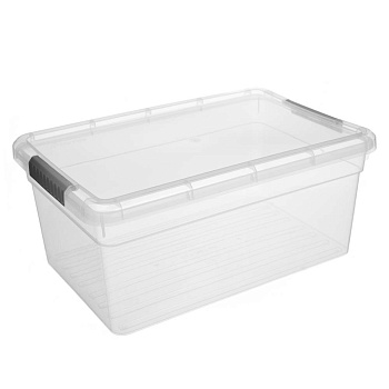 Ящик для хранения, на защелках, 36,9х24,7х15,4см, 10л, полипропилен