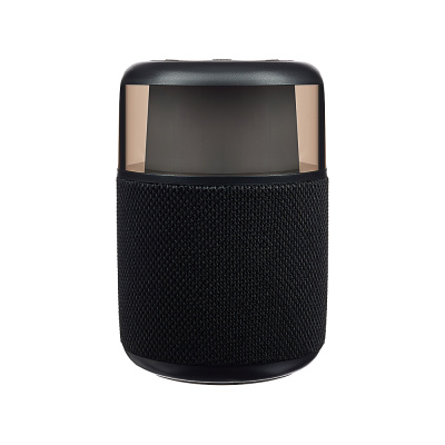 Колонка беспроводная BY GlowSound Mini, 5 Вт,подсветка, 1200мАч, microSD, ВШГ 12x8x8см, черный