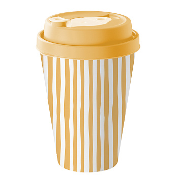 Орра Стакан с крышкой и клапаном 420мл, пластик, 2 цвета