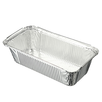 Форма для запекания, алюминиевая фольга, 22x12x5,3см, дно 18x7,8cм, 865мл, L-край, R14L
