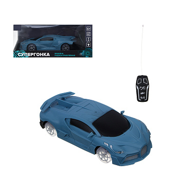 ИГРОЛЕНД Машина радиоуправляемая "Супергонка", 2х кан., светятся колеса, ABS,PP, 26х12х11 см, 2 диз