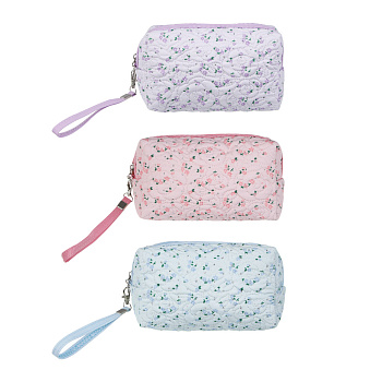 Косметичка прямоугольная тм ЮL Мильфлёр, 100% полиэстер, 18x10x7,5 см,  3 цвета
