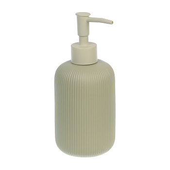 Диспенсер для жидкого мыла тм VETTA Монтана, 300мл, доломит, оливковый, 7,5х7,5х17,5см