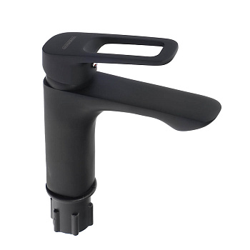 СоюзКран Смеситель для раковины, керам. картридж 35мм, черный, цинк, SК02-M137