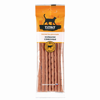 Лакомство для кошек Titbit колбаски сливочные 30 г