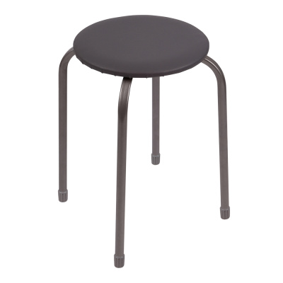 НИКА Табурет круг, металл, МДФ, мягкое сиденье, h47см, d29см, ТБ3