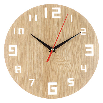 LADECOR CHRONO Часы настенные, круглые, 25см, МДФ, 1хАА