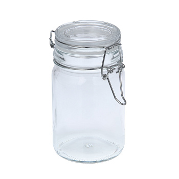 Банка для сыпучих продуктов, стекло, стекл.крышка 250 мл