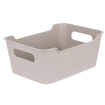 Корзинка универсальная "Mango" 2,4л. 230х160х90мм (светло-серый)