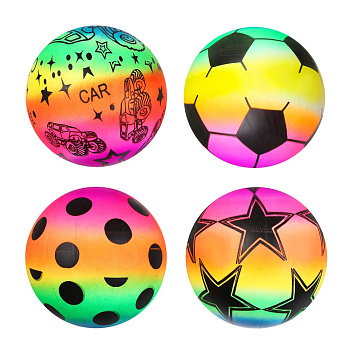 Мяч "Яркий день", ПВХ, 25см, 4 цвета