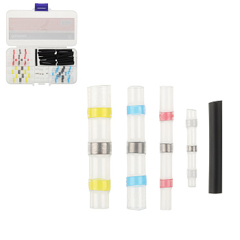 ЕРМАК Набор термоусадочных трубок с припоем, 50 шт.