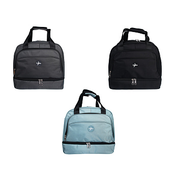 Сумка дорожная с отделением для обуви тм ЮL, полиэстер, 40х33х20см, 2-3 цвета