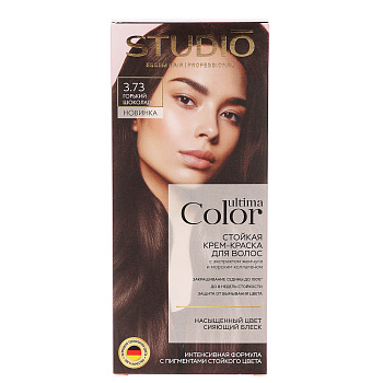 Краска для волос STUDIO Ultima Color 3.73 Горький шоколад,100мл